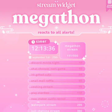 cozysprite Megathon Widget