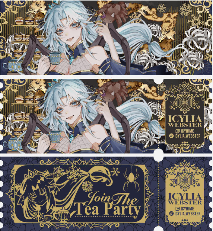 Miremiremire Teeparty Invitation Artwork